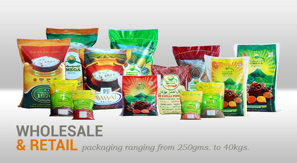 Omega Spices Wholesale and Retail Packs